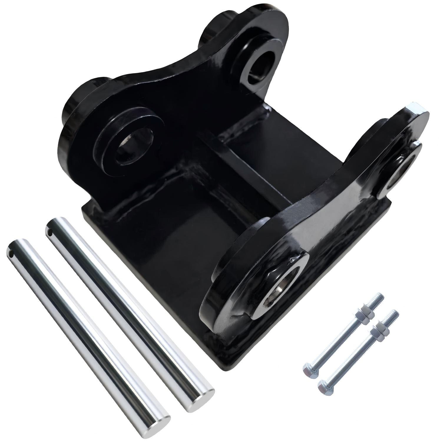 For cat 302 Mini Excavator bucket attachment ears Weld base plate and 35 mm pins