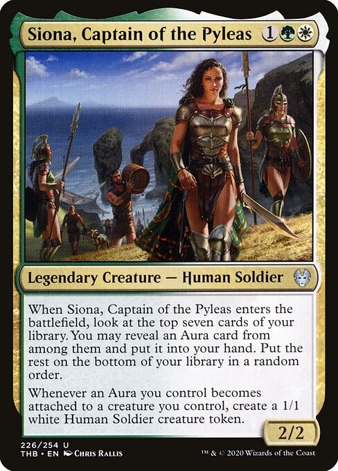 Siona, Captain of the Pyleas Foil Theros Beyond Death 226 NM MTG Siona, Captain of the Pyleas Foil Theros Beyond Death 226 NM MTG