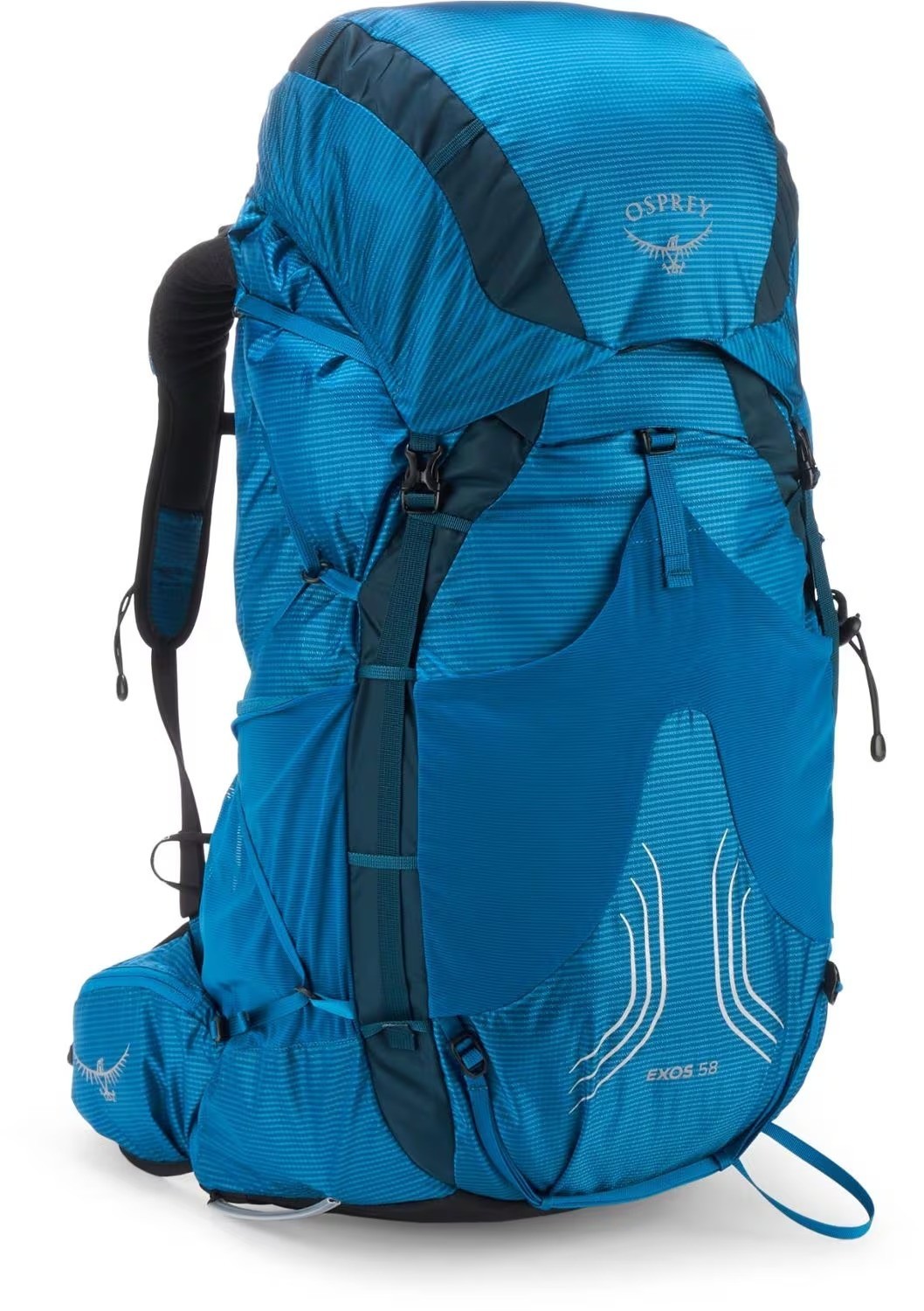 Osprey Exos 58 Pack Men\'s Blue Ribbon Color +100% Authentic