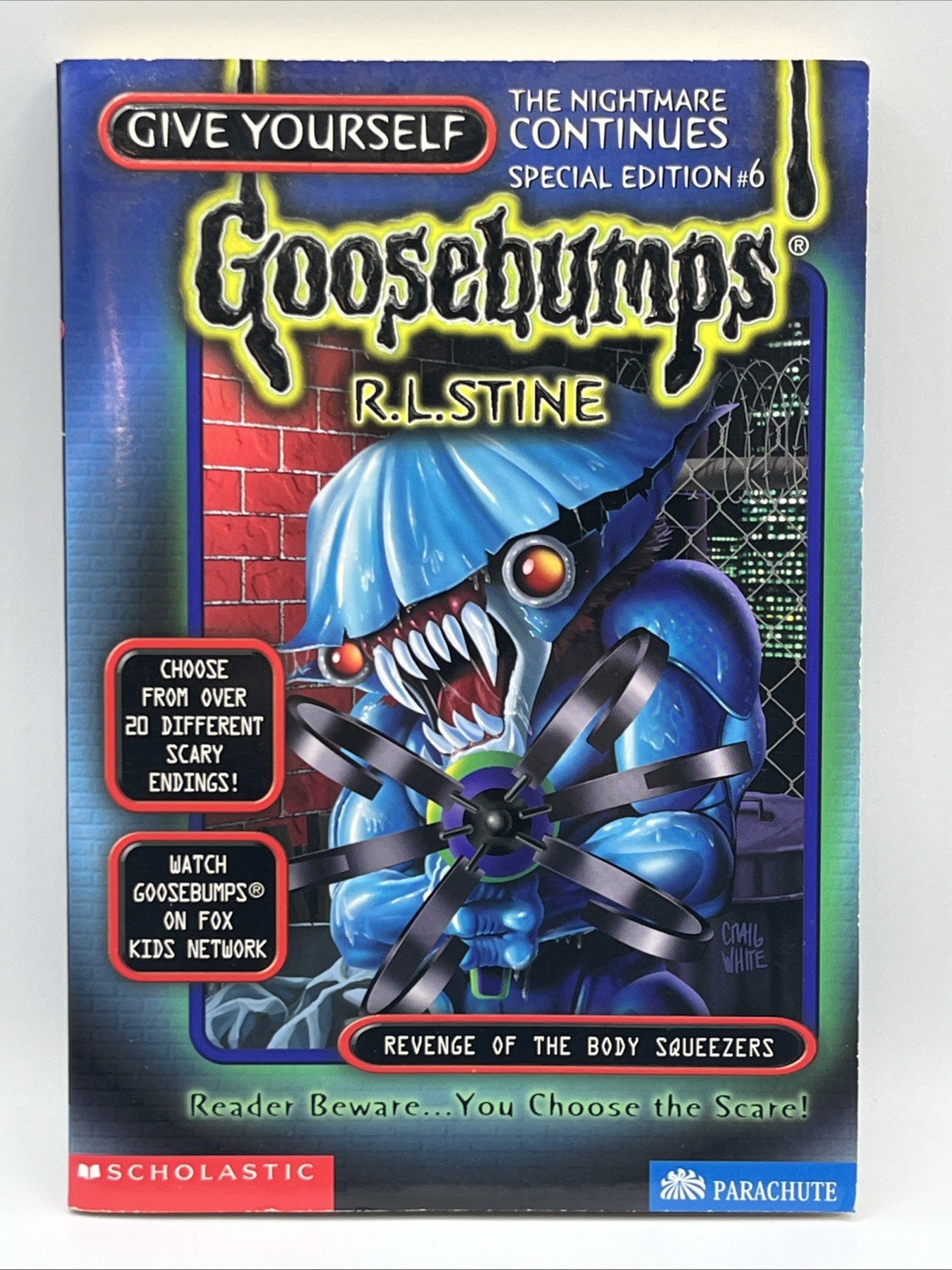 Give Yourself Goosebumps #6 Revenge of the Body Squeezers 1st Printing Give Yourself Goosebumps #6 Revenge of the Body Squeezers 1st Printing