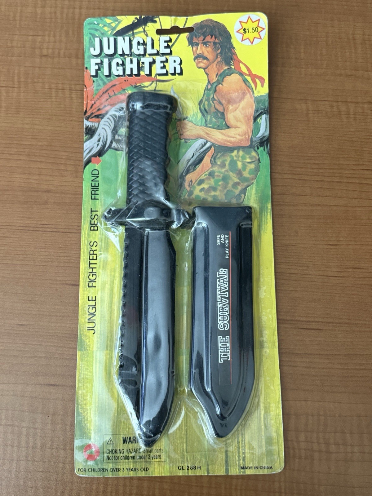 Vintage Bootleg Rambo Toy Jungle Knife New Sealed 80s