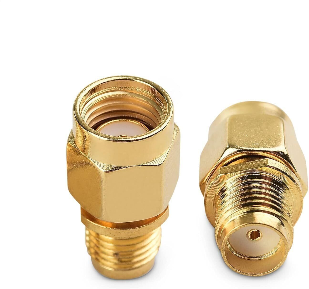Maswell® SMA Female to RP-SMA Coax Adapter Low Loss Coaxial Connector (2-Pack) Maswell® SMA Female to RP-SMA Coax Adapter Low Loss Coaxial Connector (2-Pack)