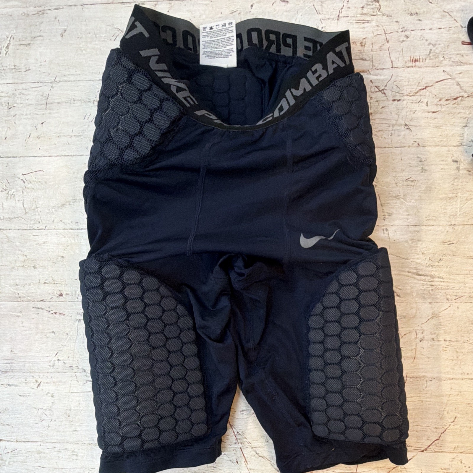 Nike Pro Combat Padded Compression Football Girdle Shorts Men’s S Black/Gray Nike Pro Combat Padded Compression Football Girdle Shorts Men’s S Black/Gray
