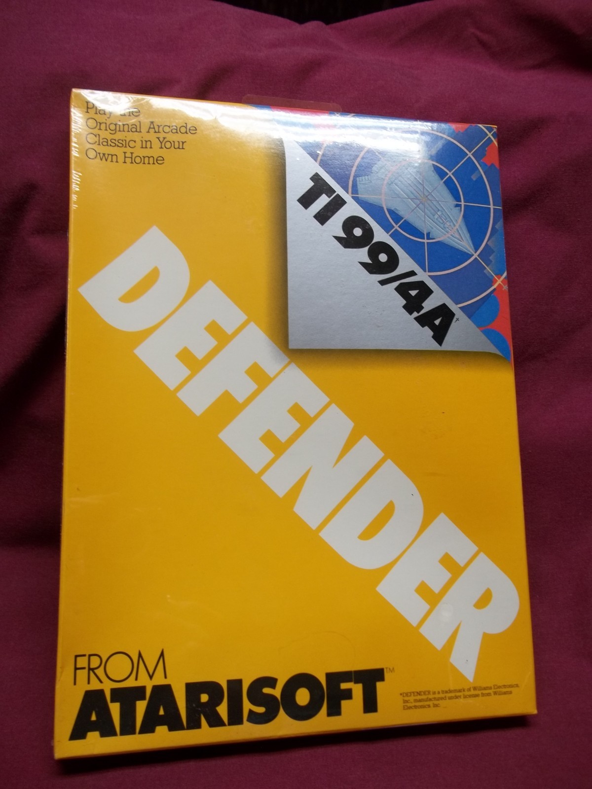 NEW TI-99/4A TI-99/4 TI99 DEFENDER Atarisoft Factory Sealed Module CARTRIDGE NOS