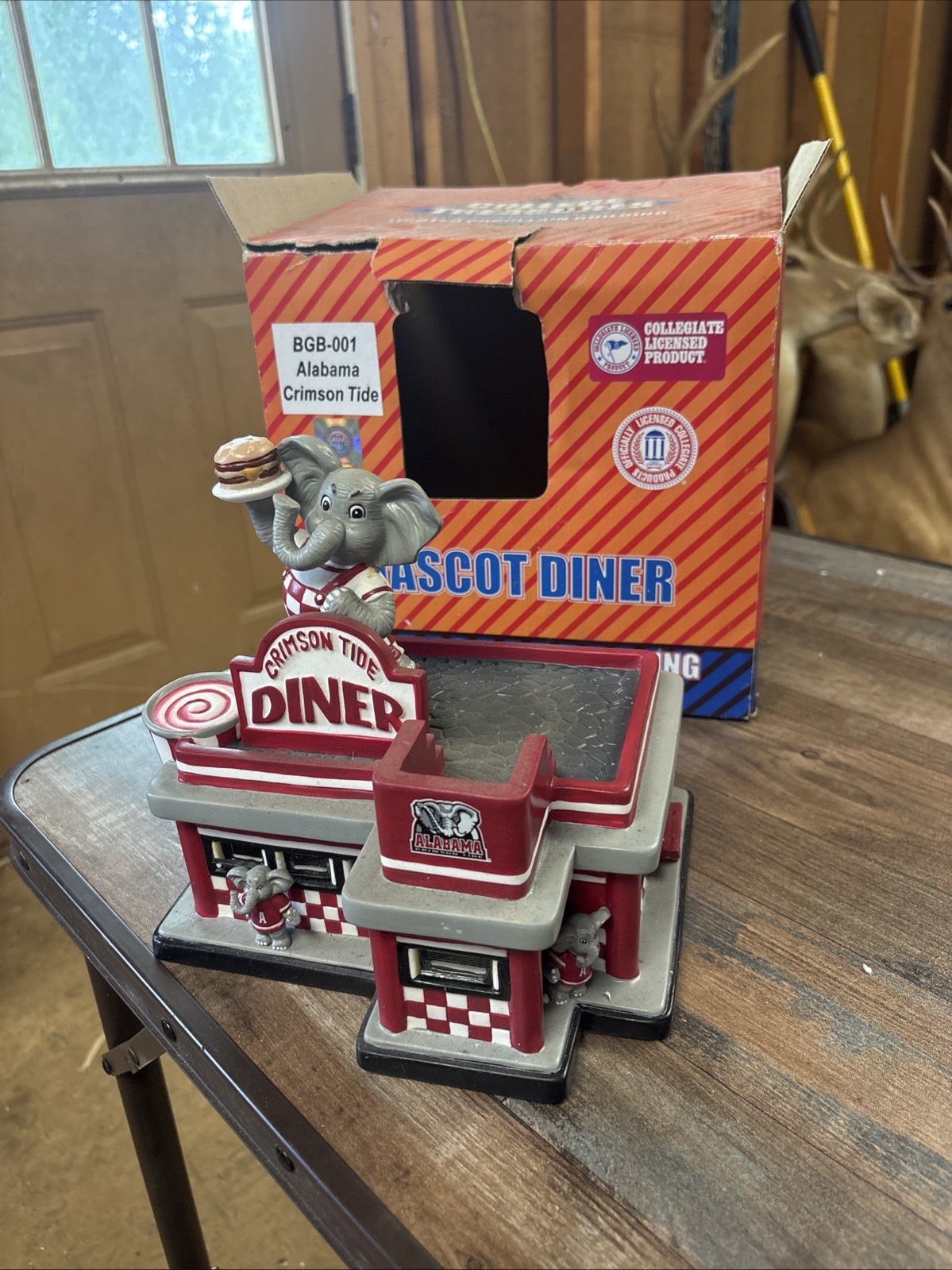 Slavic Treasures Alabama Crimson Tide Mascot Diner Village VERY RARE