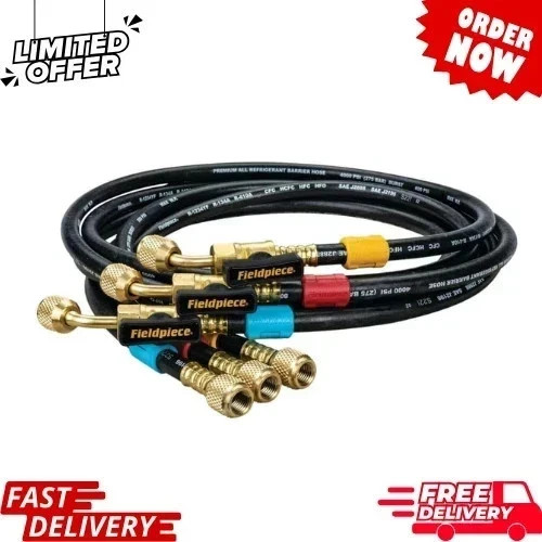 Fieldpiece HR3B Ball Valve Refrigerant Hose Set (3) w/ Fast . Fieldpiece HR3B Ball Valve Refrigerant Hose Set (3) w/ Fast .