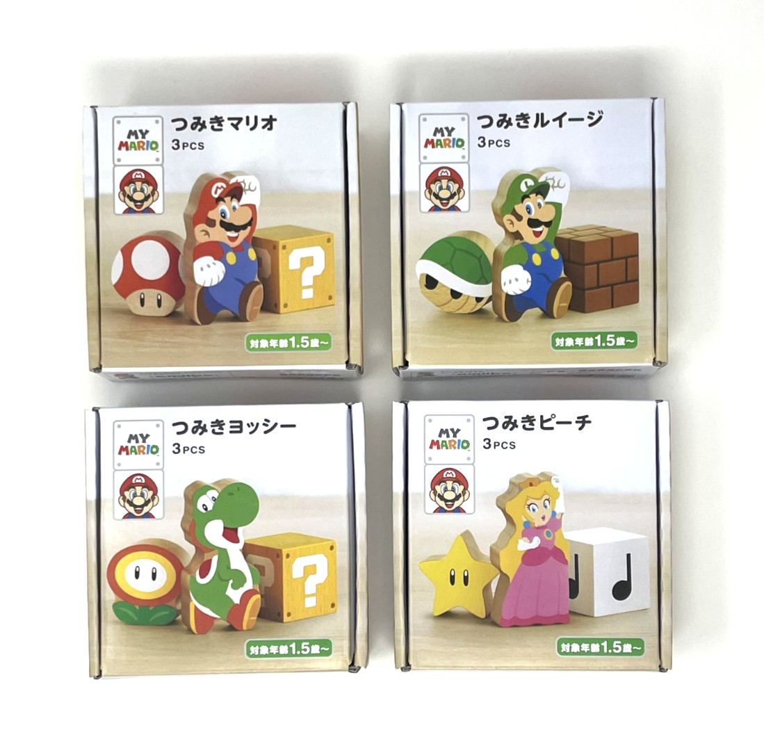 Nintendo My Mario blocks Luigi Peach Yoshi 4 sets amiibo Store Excl JP