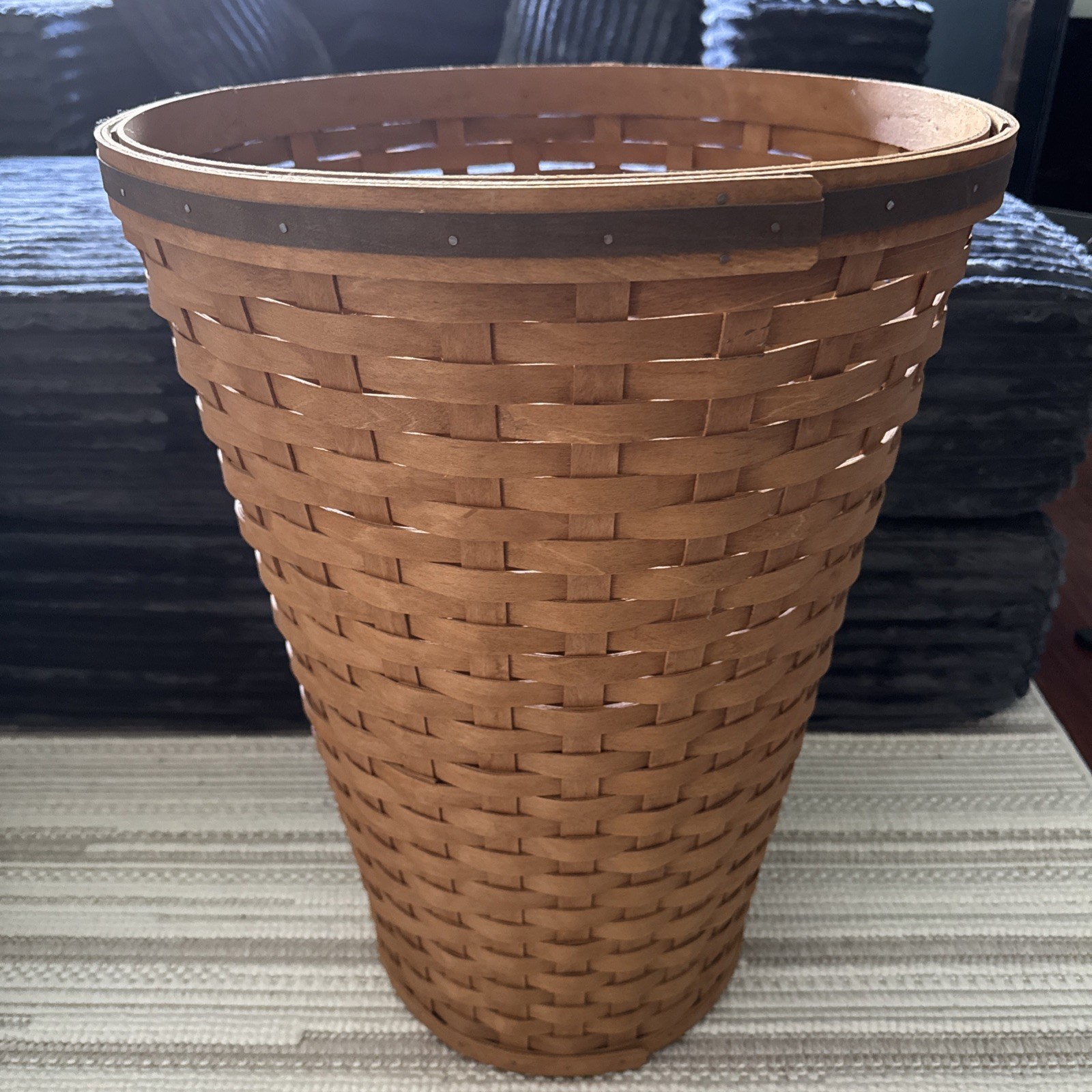RARE Longaberger 2007 Tour With Me Banker\'s Waste Basket Signed 