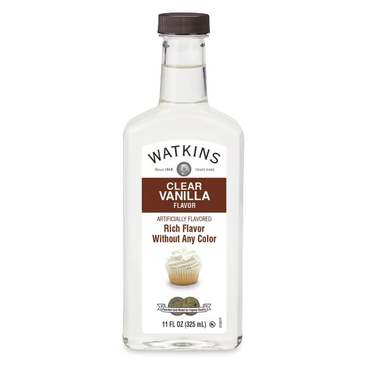 Watkins Clear Vanilla Flavor, 11 oz (Liquid, Shelf Stable) Watkins Clear Vanilla Flavor, 11 oz (Liquid, Shelf Stable)