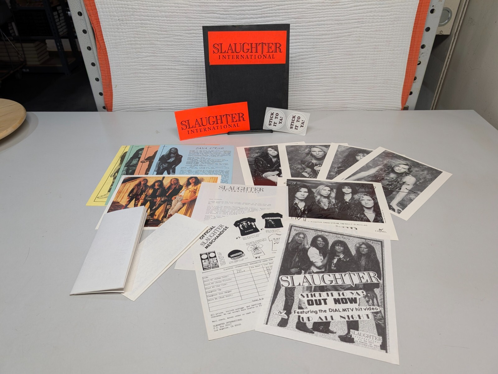 Slaughter Fan Club Packet - Rare - Autographed Items #426