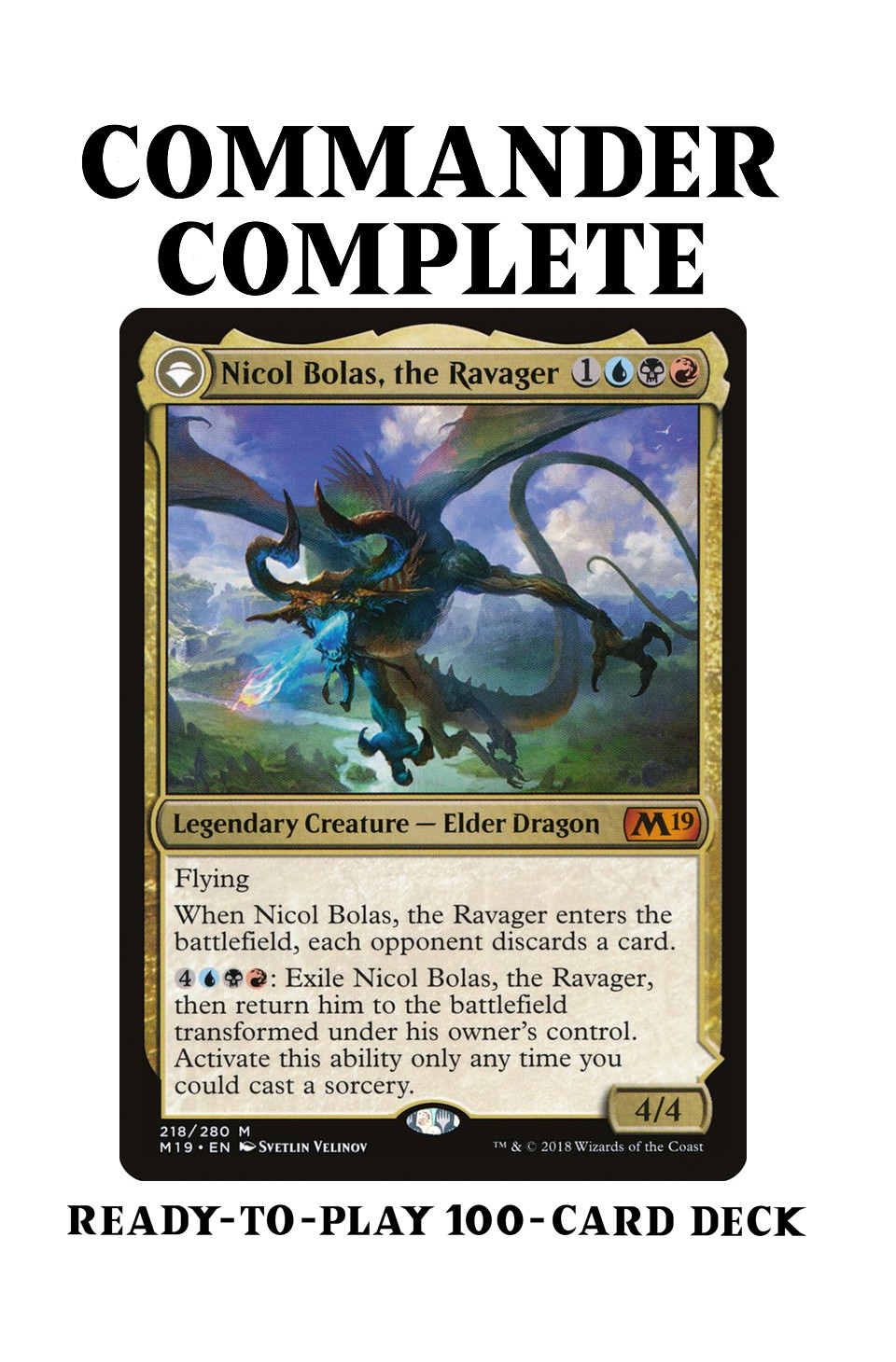 Nicol Bolas, the Ravager ULTIMATE  Magic MTG Custom Commander Deck