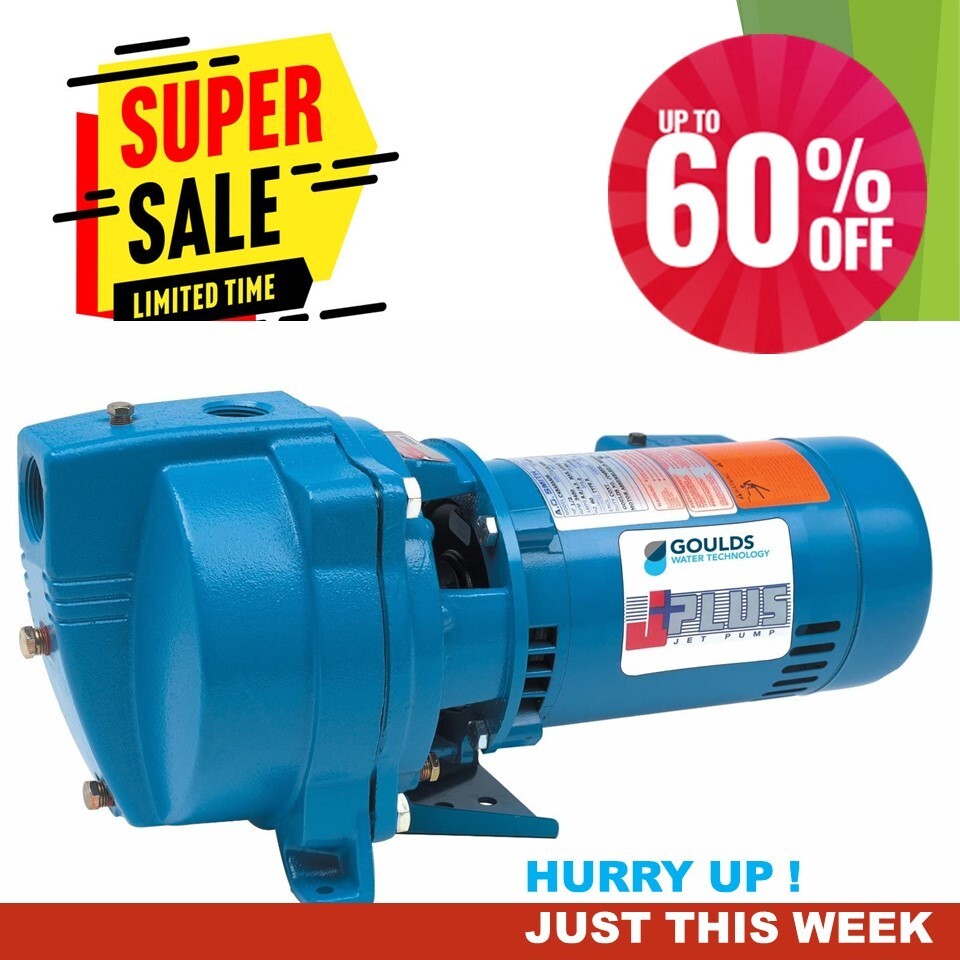 Goulds pump J10S Shallow Well Jet Pump 1 HP 1 Phase 115/230 V