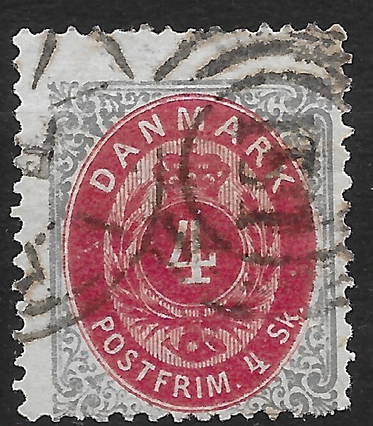 1870 DENMARK S#18 Variety🔥THICK FRAME🔥LandPostrute\