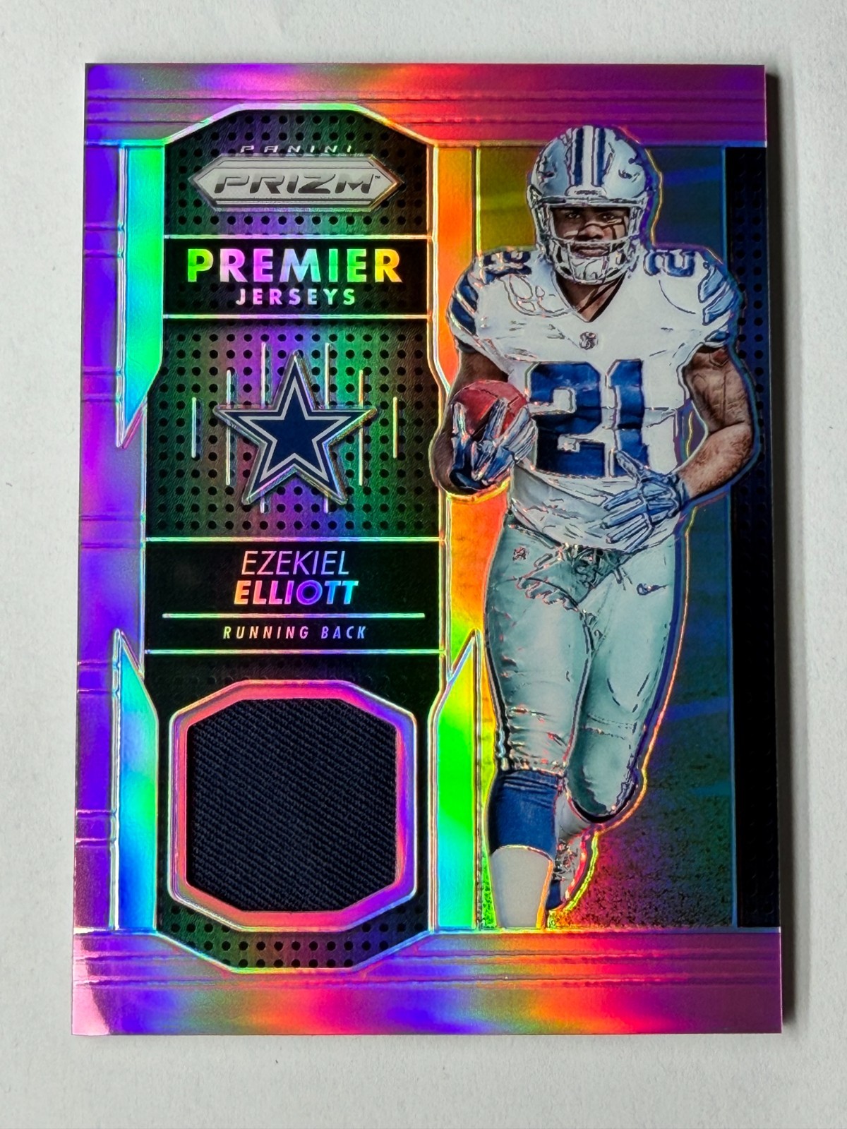 2016 Panini Pink Prizm Ezekiel Elliott Premier Jerseys (PPJ-EE) Player Worn