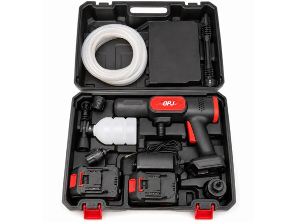 QPJ 21V CORDLESS PRESSURE WASHER - BLACK/RED