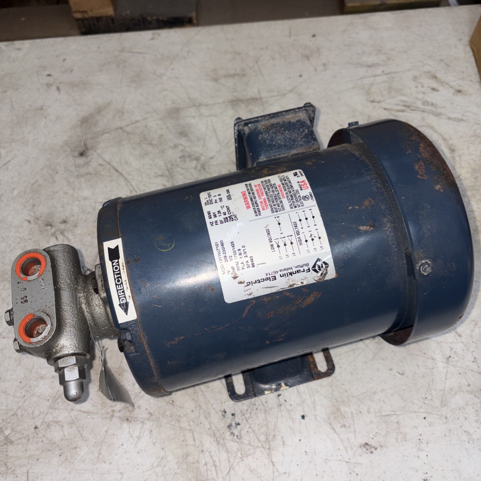 Tuthill 95D 1.00 30LEV-100-CC-A - Gear Pump / Franklin 1/2 HP Motor 208-230/460 Tuthill 95D 1.00 30LEV-100-CC-A - Gear Pump / Franklin 1/2 HP Motor 208-230/460