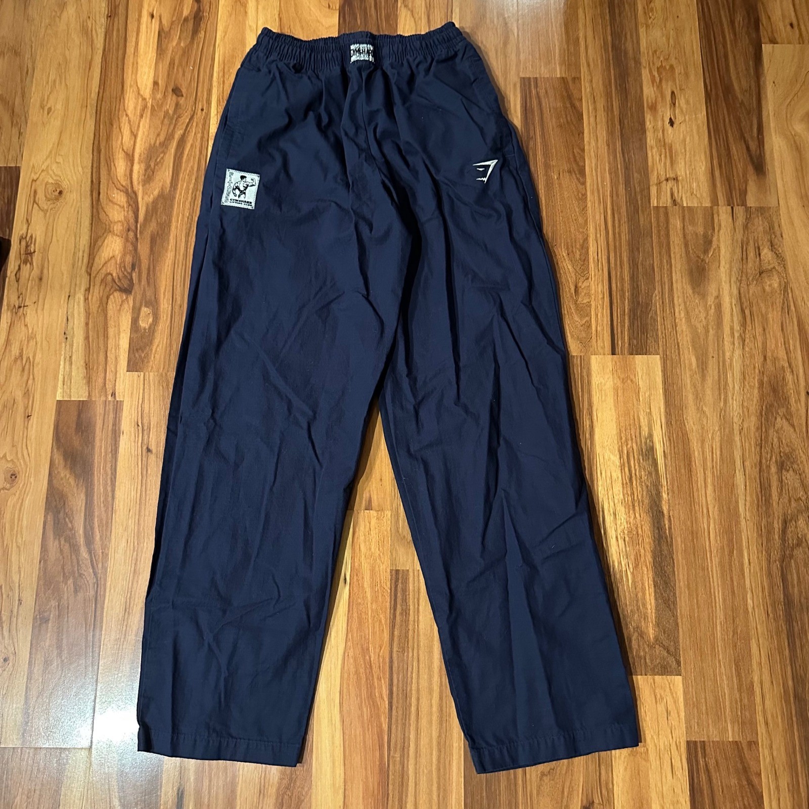 Gymshark Heritage pumper Pants Navy Blue Mens Small Straight Leg Athletic Gymshark Heritage pumper Pants Navy Blue Mens Small Straight Leg Athletic