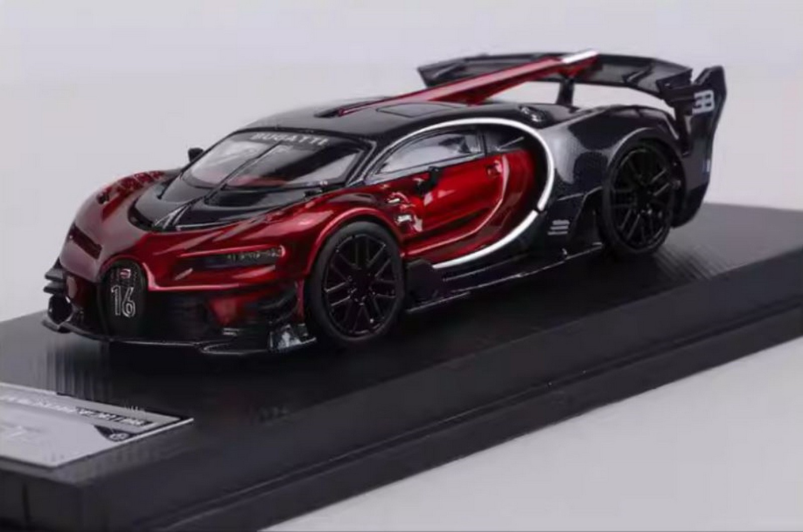 MJ Model 1/64 Red Bugatti Vision Gran Turismo Diecast-Concept Car Collectible
