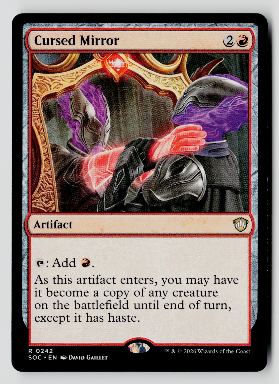 Cursed Mirror 242 R MTG SOC NM