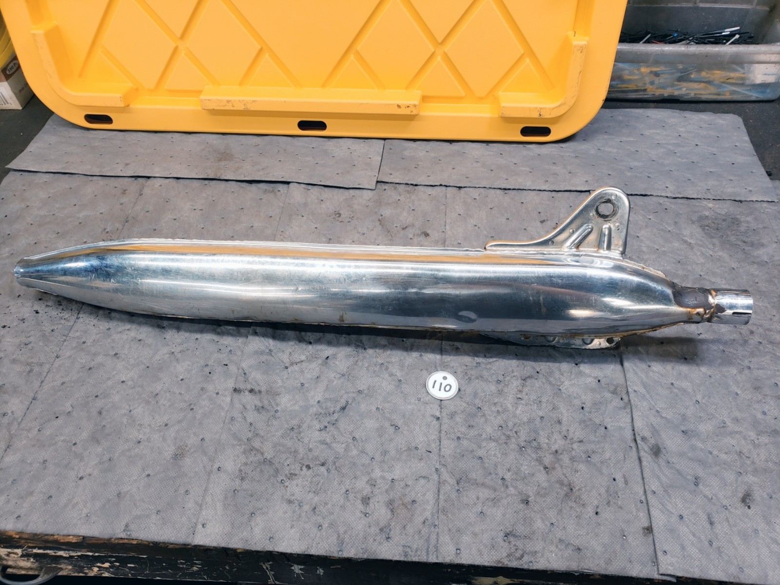 1963-1966 Honda C200 CA200 Touring 90 OEM Exhaust Muffler 183A0-030-010