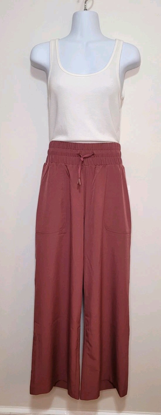 Mondetta Wide Leg Ankle Pants Women\'s  Medium Dark Orchid NWT