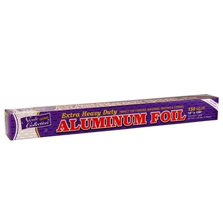 Nicole Collection Extra Heavy Duty Aluminum Foil 18\'\' 150 Square Feet Metallic Nicole Collection Extra Heavy Duty Aluminum Foil 18\'\' 150 Square Feet Metallic
