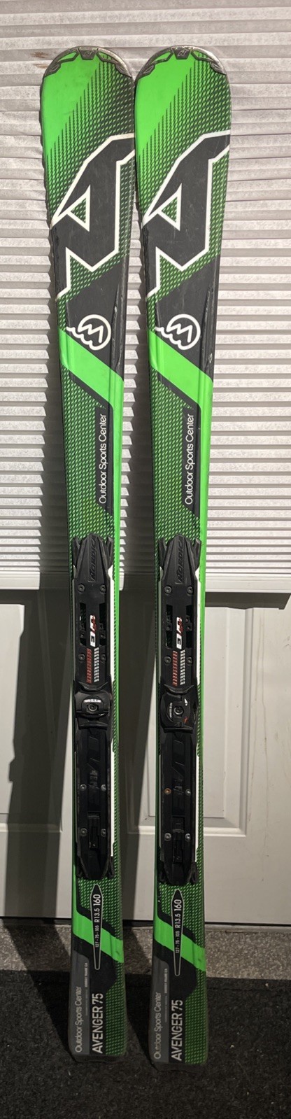 NORDICA AVENGER 75 SKIS 160 CM WITH NORDICA ADU BINDING Plates Green READ NORDICA AVENGER 75 SKIS 160 CM WITH NORDICA ADU BINDING Plates Green READ