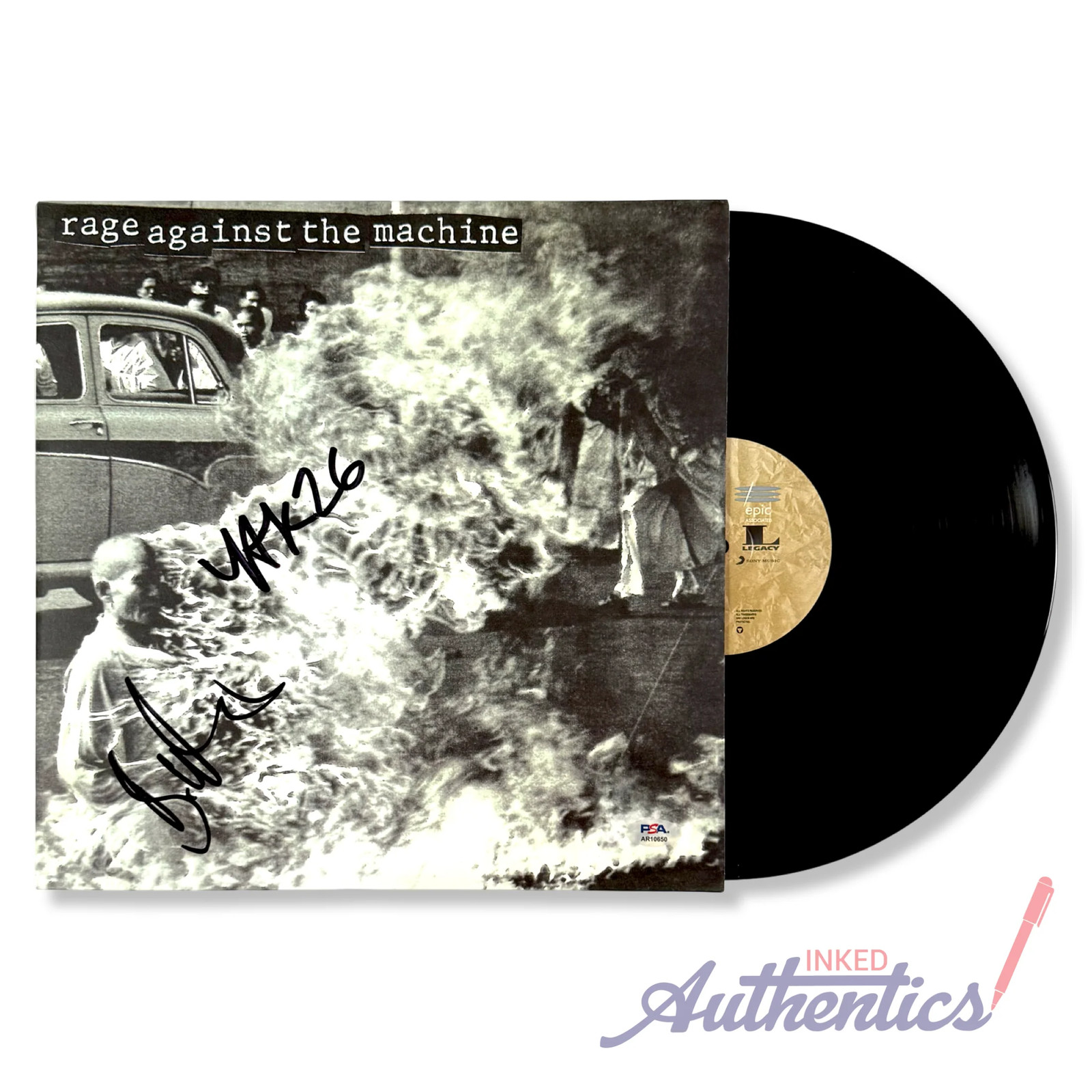 Rage Against The Machine Signed Autographed Vinyl LP \