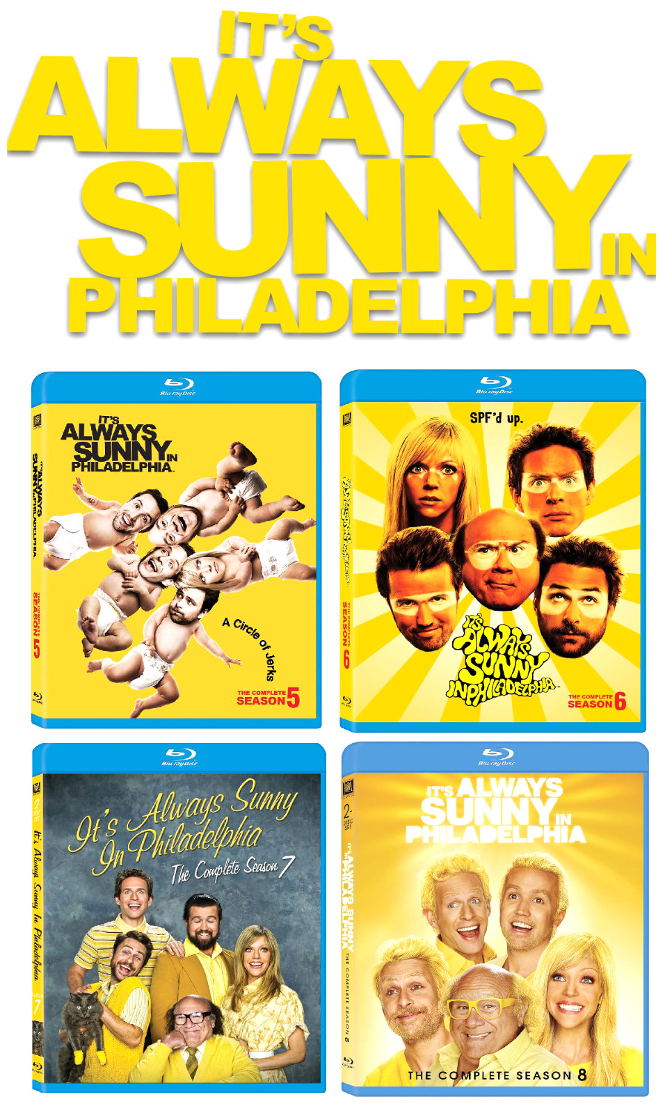 It's Always Sunny in Philadelphia SEASONS 5-8 (BLU-RAY) BRAND NEW & SEALED