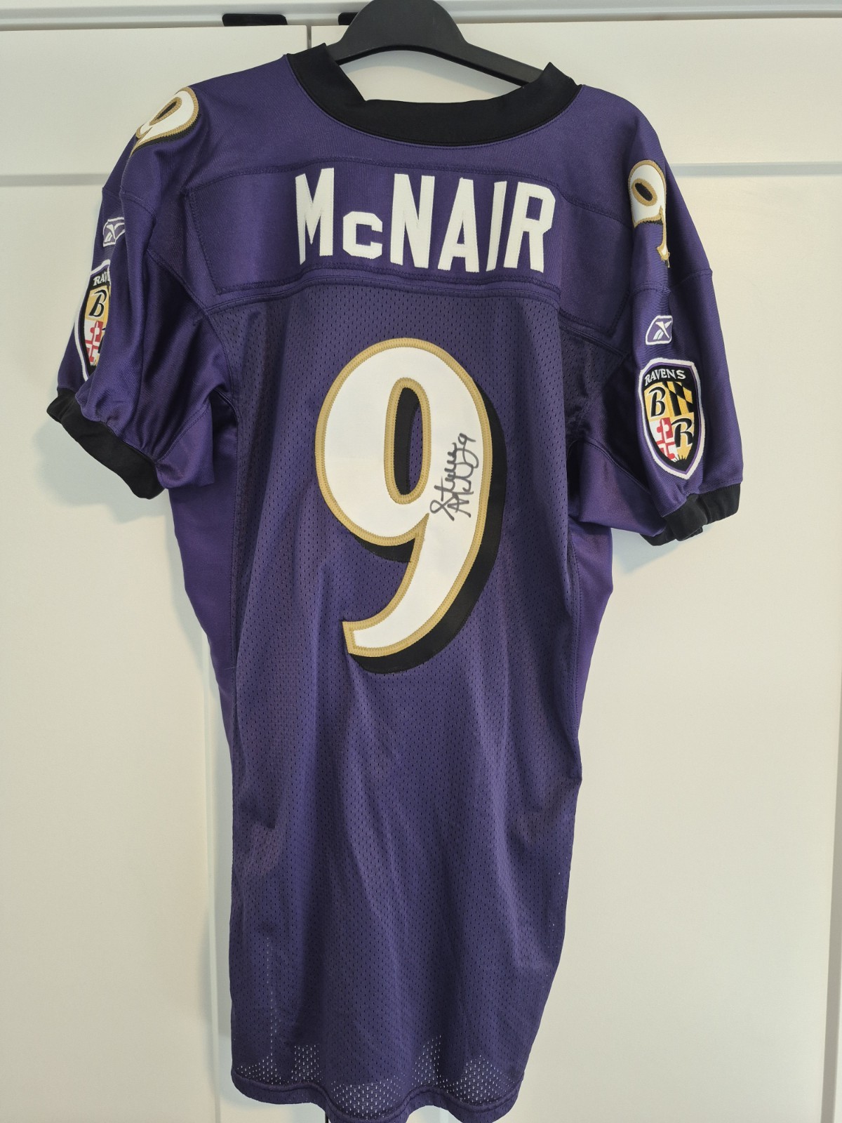 Steve McNair Signed Reebok Baltimore Ravens Jersey PSA Certified Rare Authentic 