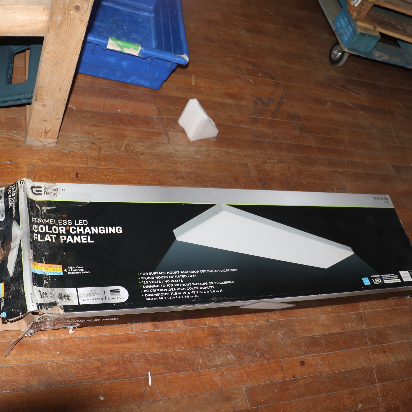 Commercial Electric Integrated LED 4000 Lumens Frameless Flat Panel 19000000