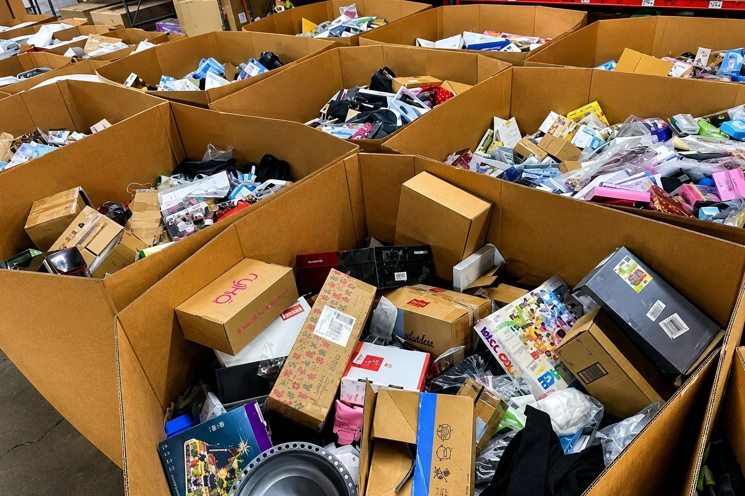 Large Overstock Merchandise Lot – Mixed Retail Goods & Assorted Products