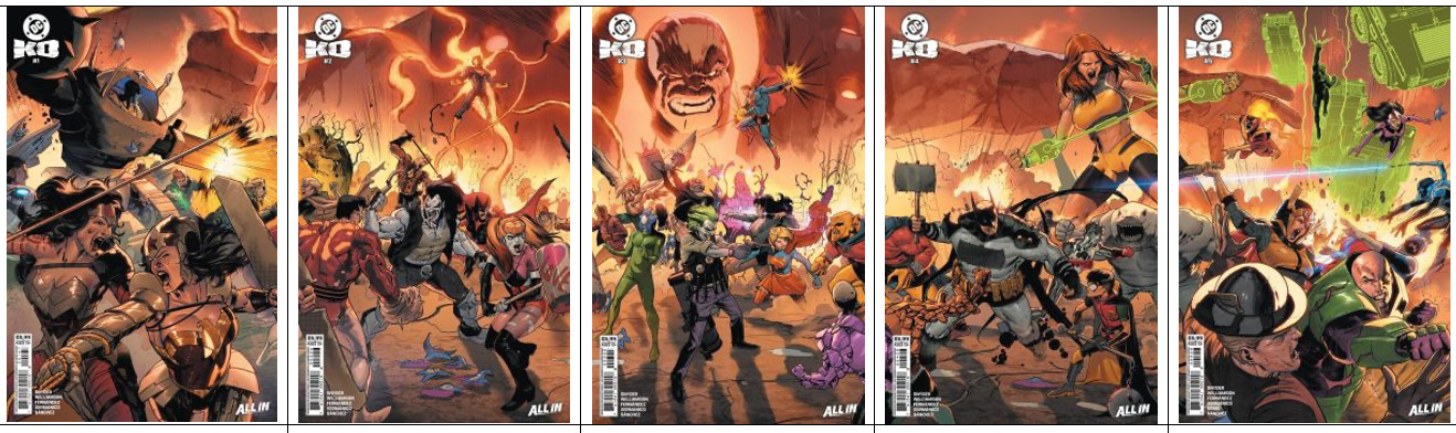 DC KO #1 2 3 4 5 Javier Fernandez CONNECTING Cover SET Lot 2026