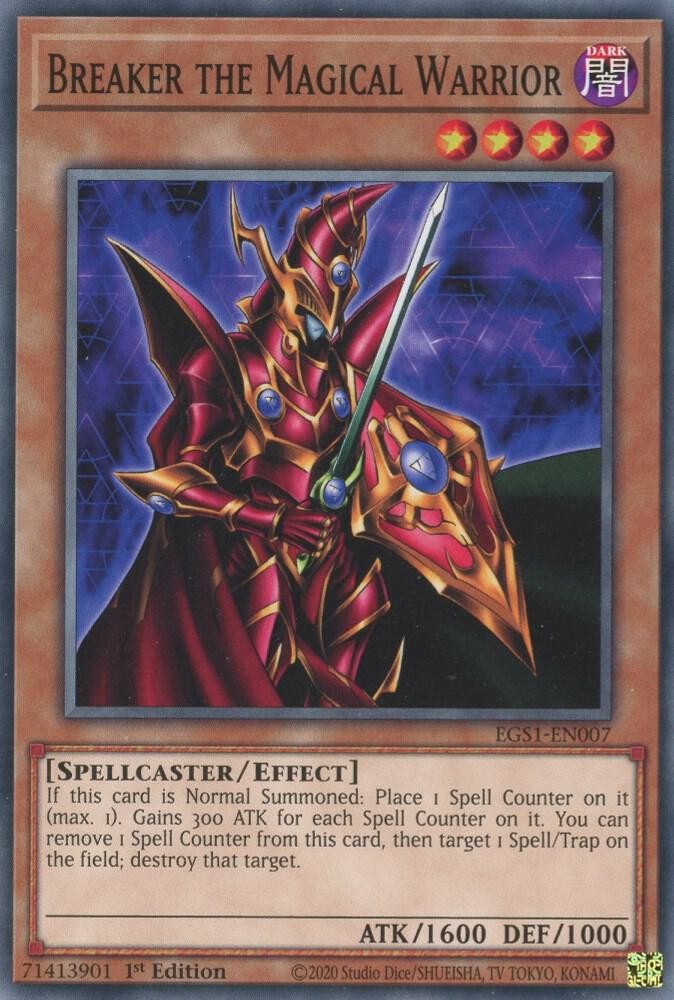 Yugioh Breaker the Magical Warrior 1st Edition Common EGS1-EN007 NM Yugioh Breaker the Magical Warrior 1st Edition Common EGS1-EN007 NM
