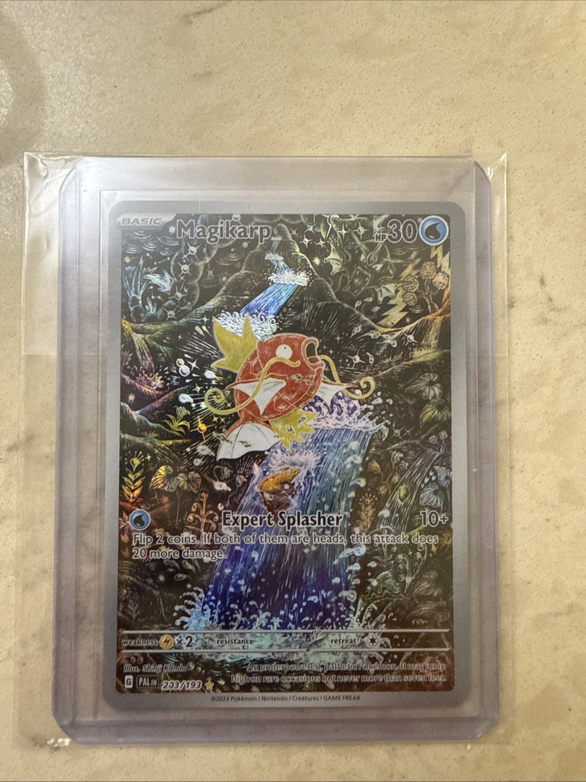 2023 Pokemon SV Paldea Evolved Magikarp Illustration Rare #203/193 2023 Pokemon SV Paldea Evolved Magikarp Illustration Rare #203/193