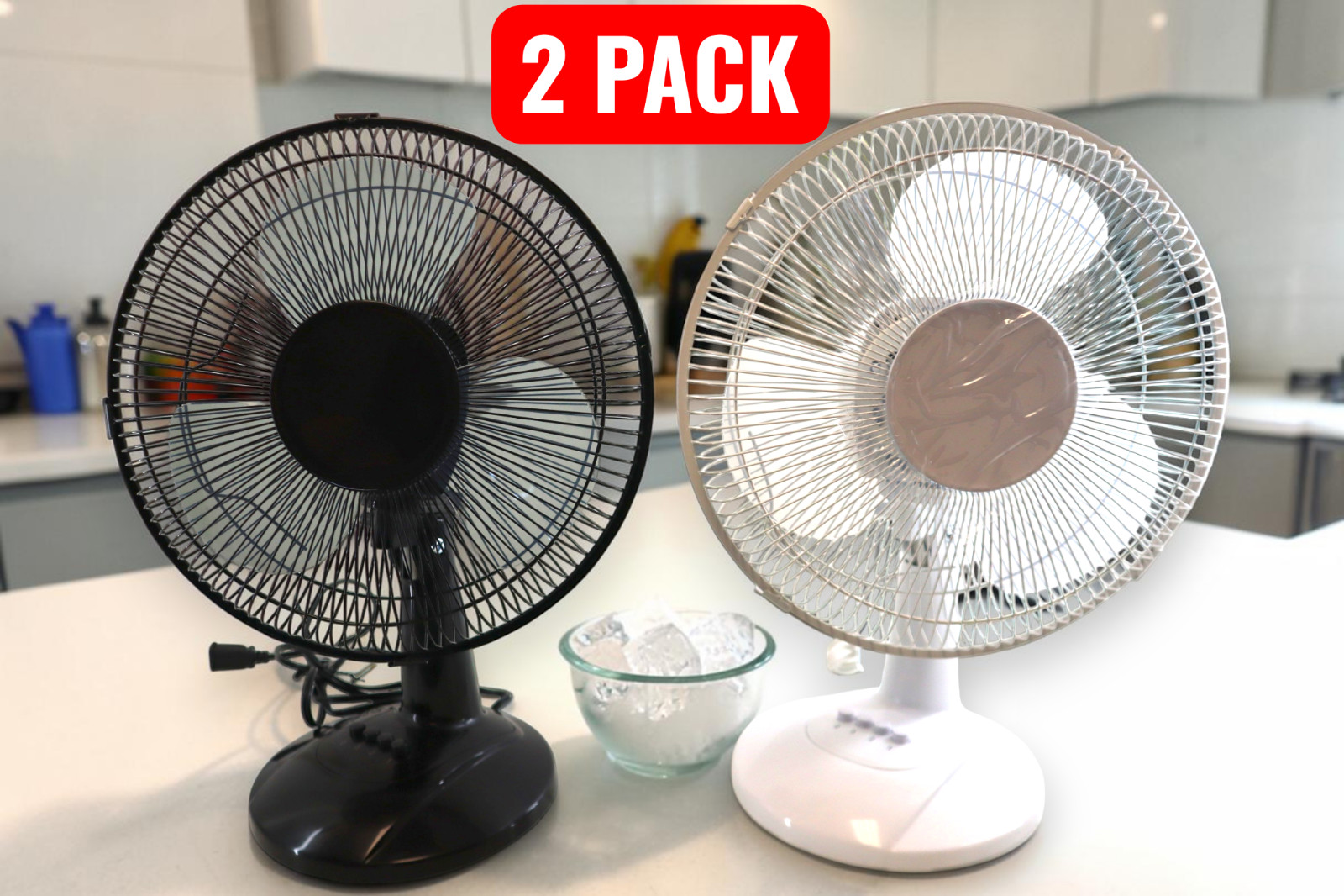 Mainstays 12-Inch Table Fan ***   PACK OF 2 ***