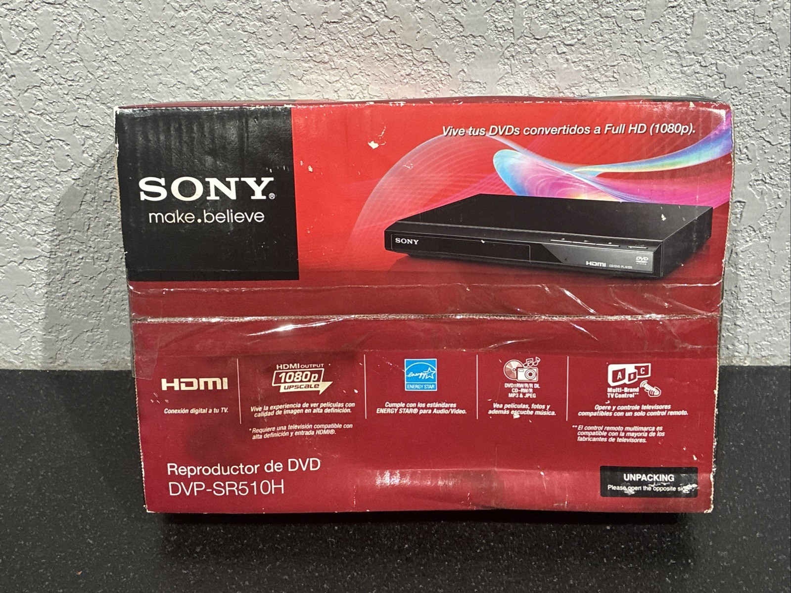 Sony DVP-SR510H 1080P Upscaling DVD/CD Player HDMI Black NEW Sony DVP-SR510H 1080P Upscaling DVD/CD Player HDMI Black NEW