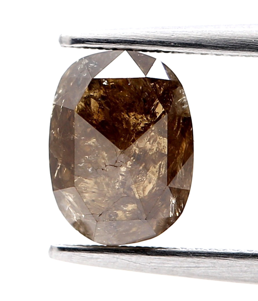 Diamond Natural Loose HD VIDEO 1.14cts Brown Oval