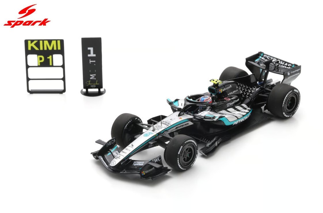 Mercedes AMG W17 Kimi Antonelli #12 Winner Chinese GP 2026 S9381 Spark 1/43 F1 Mercedes AMG W17 Kimi Antonelli #12 Winner Chinese GP 2026 S9381 Spark 1/43 F1