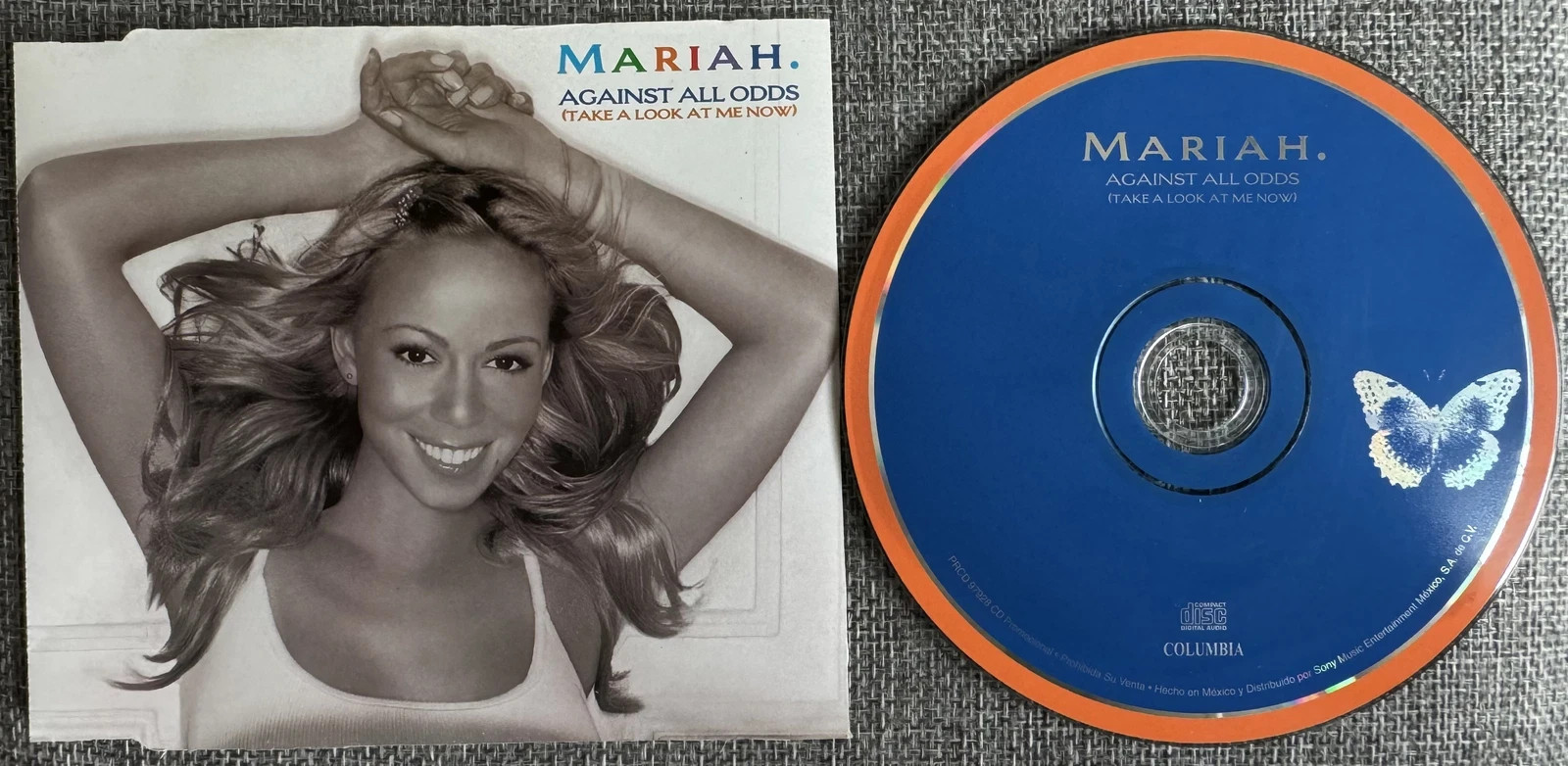 Mariah Carey - Against All Odds Mexico Promo CD Single Exclusive Design RARE