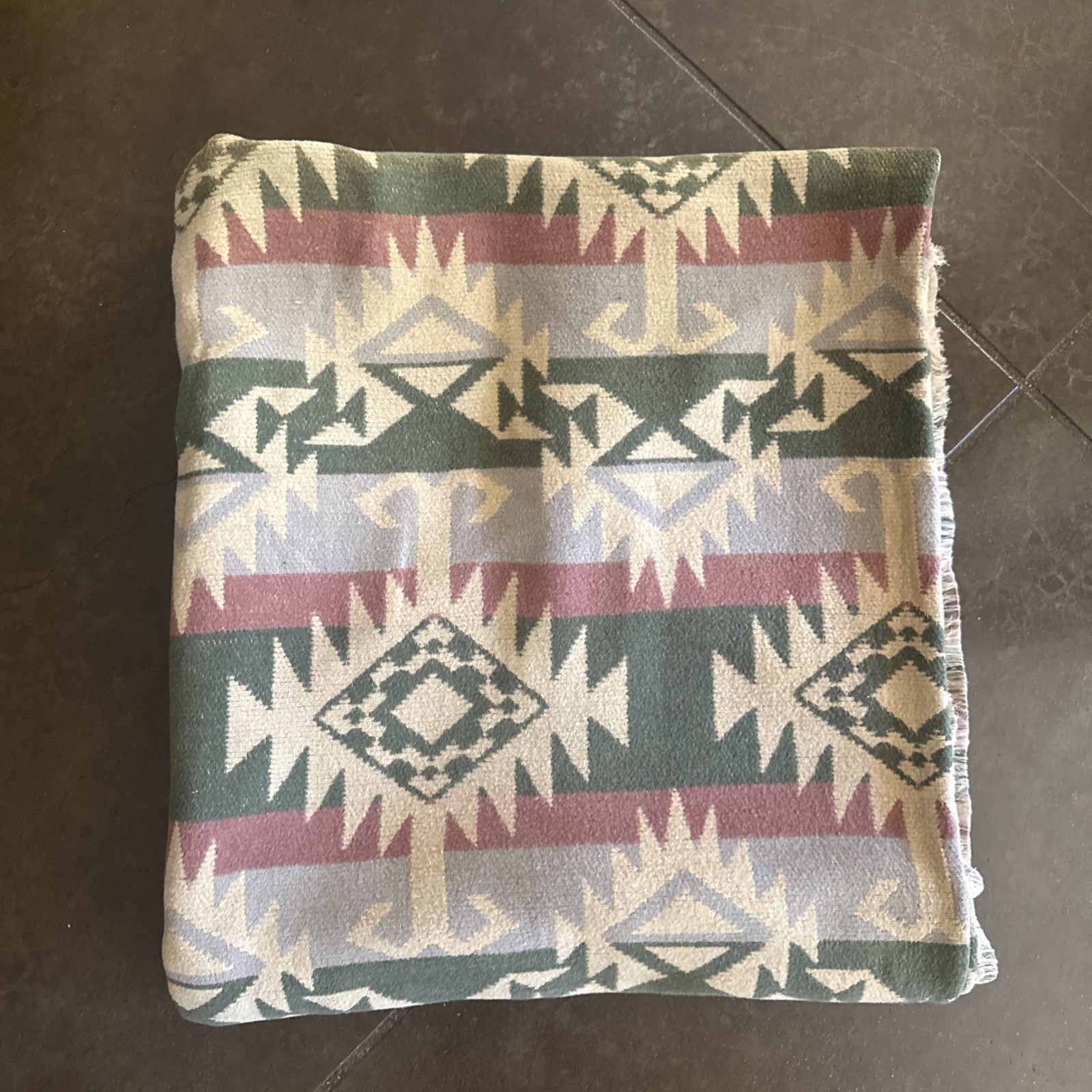 Vintage 1930’s Beacon Camp Blanket Southwest Native Pattern 72” x 62” Vintage 1930’s Beacon Camp Blanket Southwest Native Pattern 72” x 62”