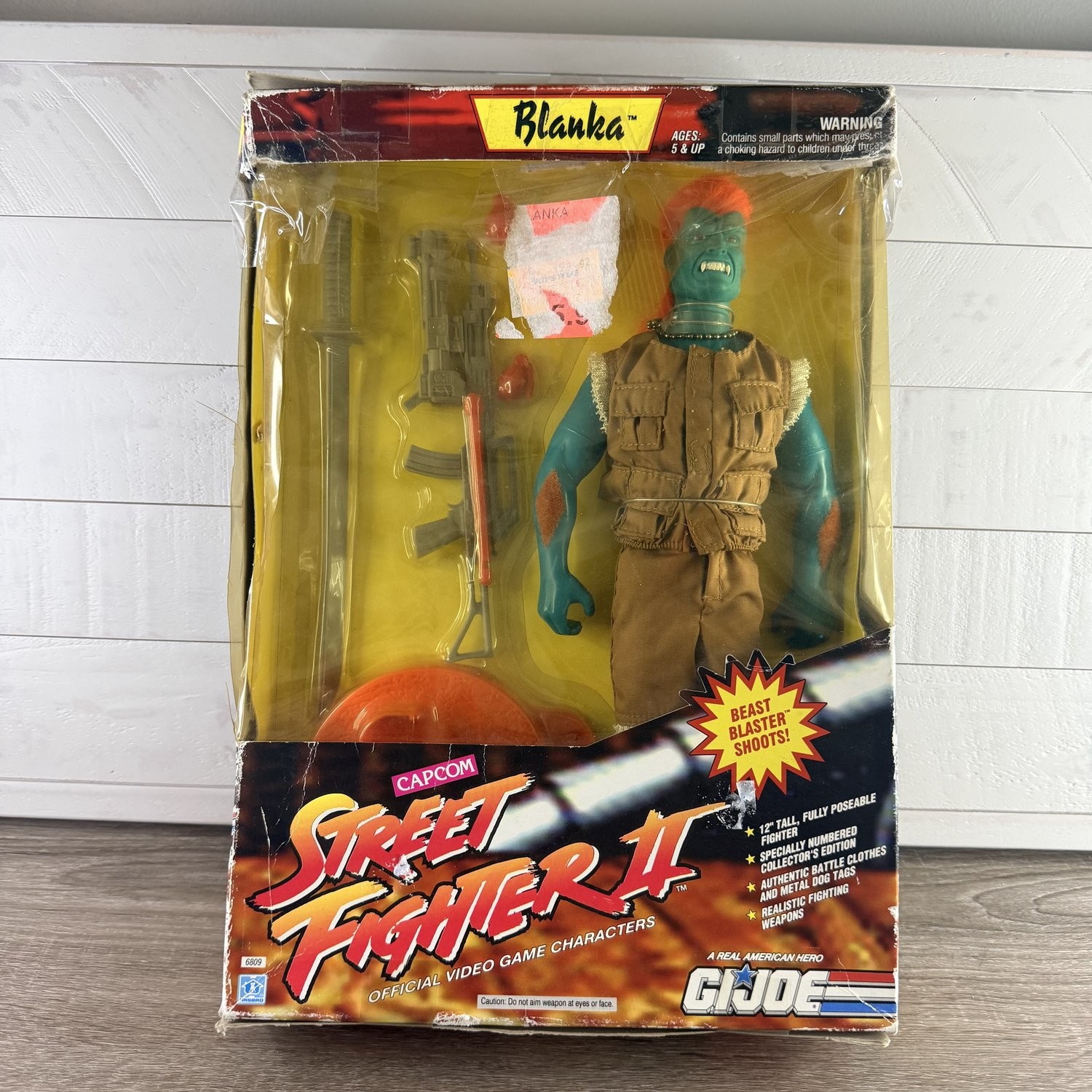 Vintage 1993 G.I. Joe Street Fighter II Blanka 12\
