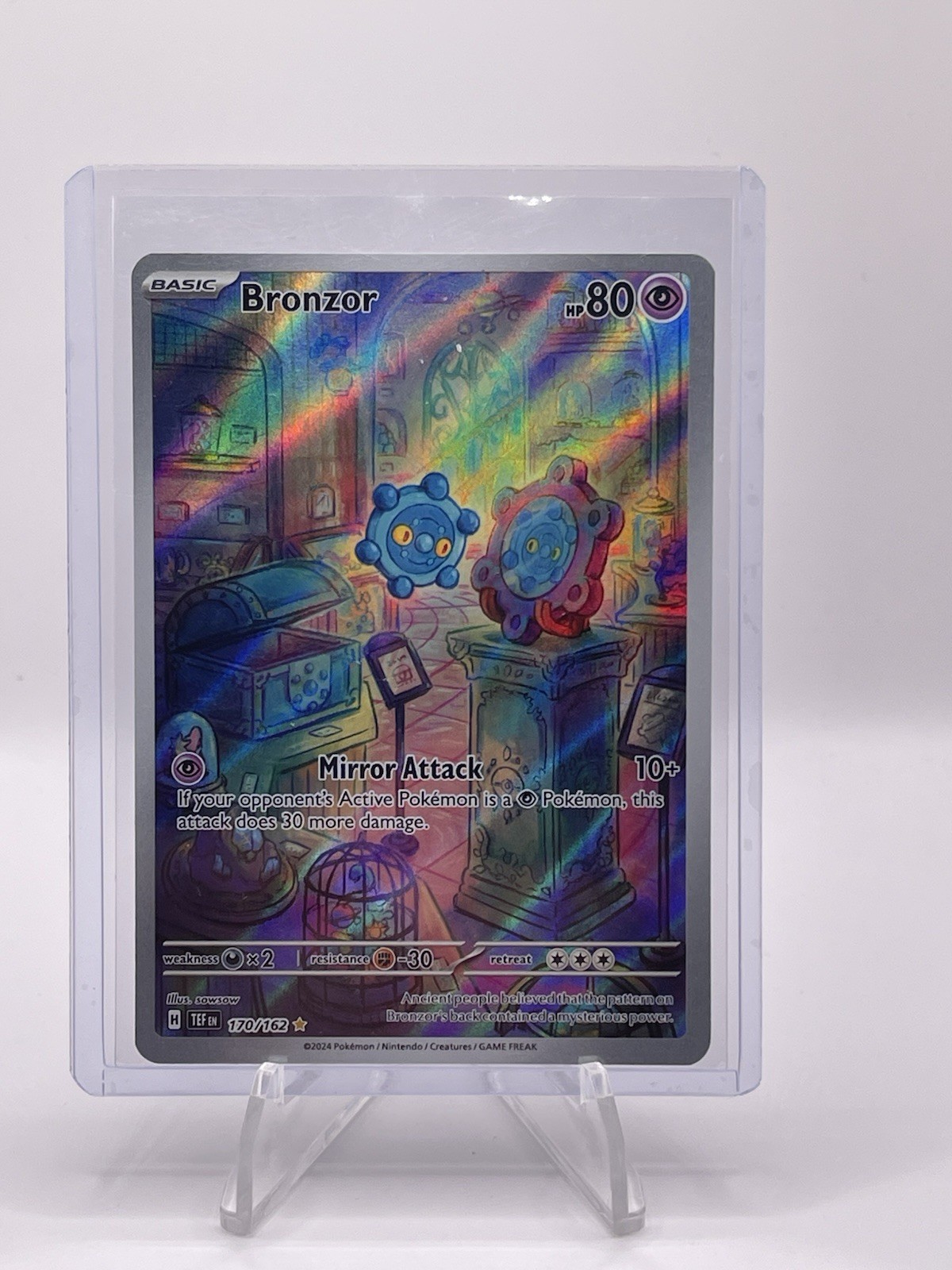The Pokémon Company Bronzor Illustration Rare Holo Full Art SV05 170/162 ENG