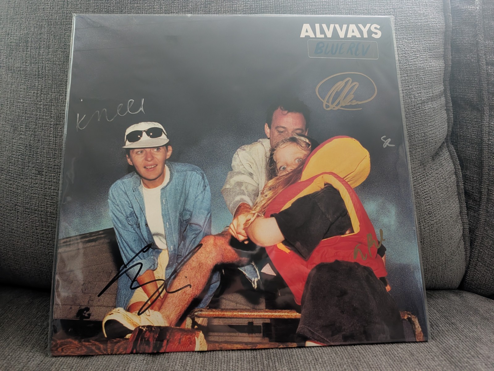 Alvvays - Blue Rev Yellow Vinyl LP Record Full Band Signed Autographed