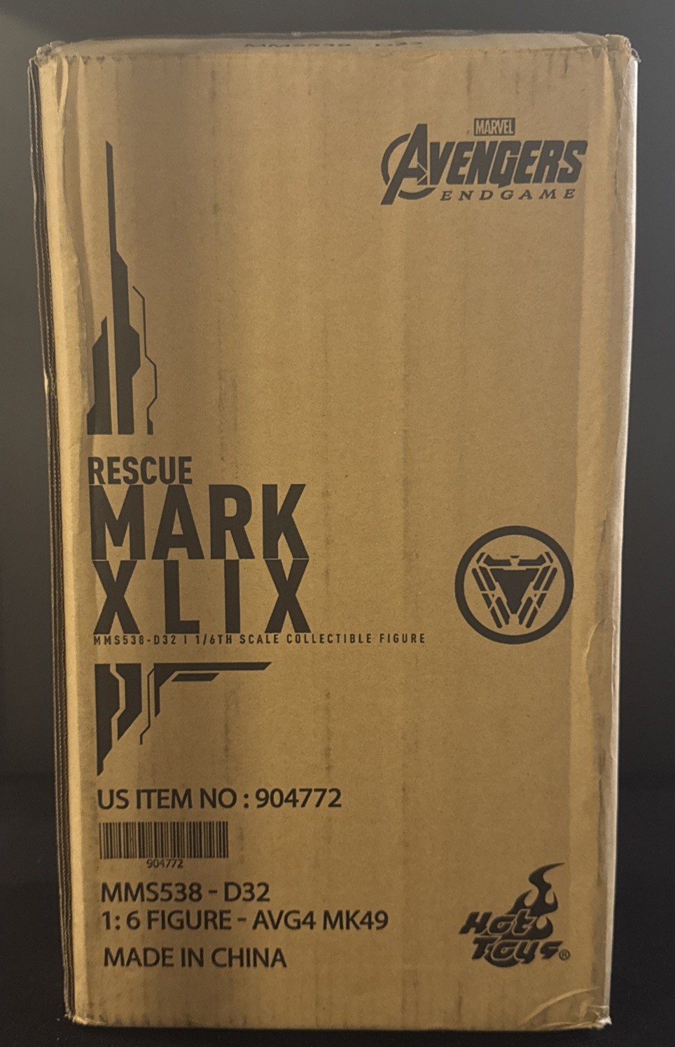 Hot Toys MMS538-D32 Avengers: Endgame MK XLIX (MK49) Rescue 1/6 Scale Figure