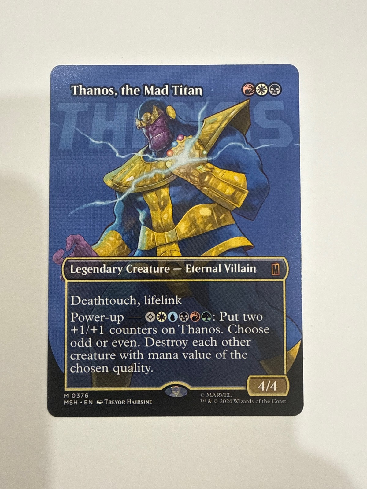Marvel Super Heroes #376 Thanos, the Mad Titan (Borderless) (0376)