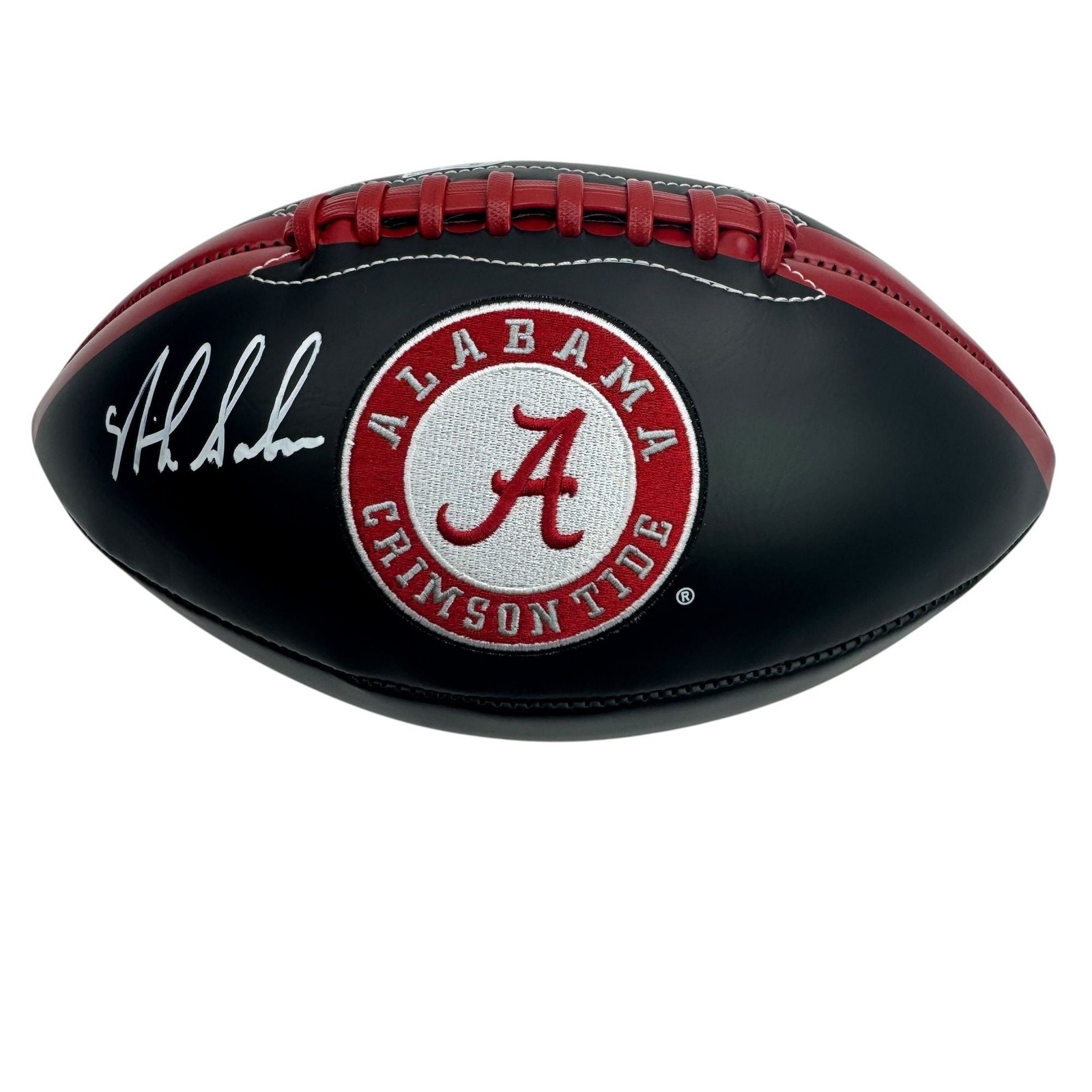 Autographed/Signed Nick Saban Alabama Black Logo College Football BAS COA Autographed/Signed Nick Saban Alabama Black Logo College Football BAS COA