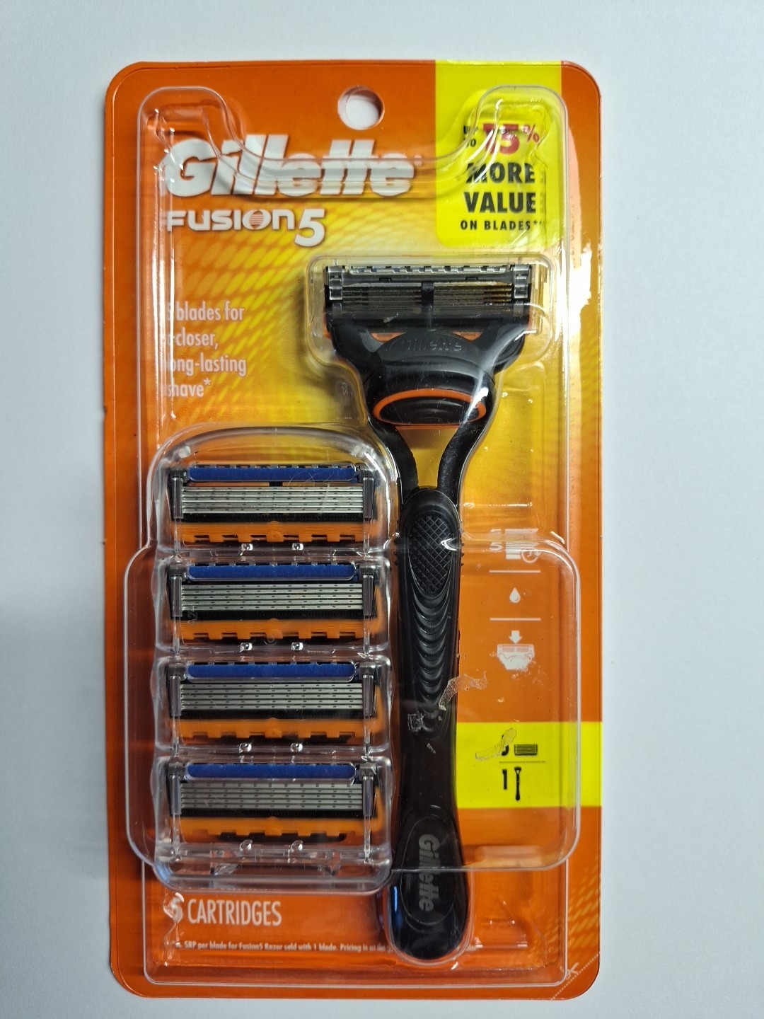 New Gillette Fusion 5. 1 Razor & 5 Cartridges New Gillette Fusion 5. 1 Razor & 5 Cartridges