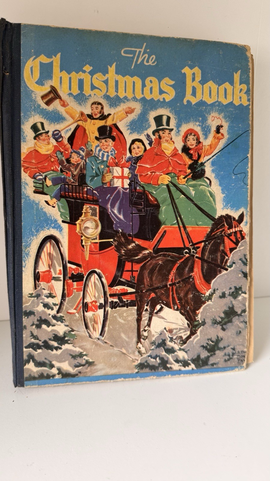 Vintage 1940s The Christmas Book Whitman Stories Carols Games Illustrated HC