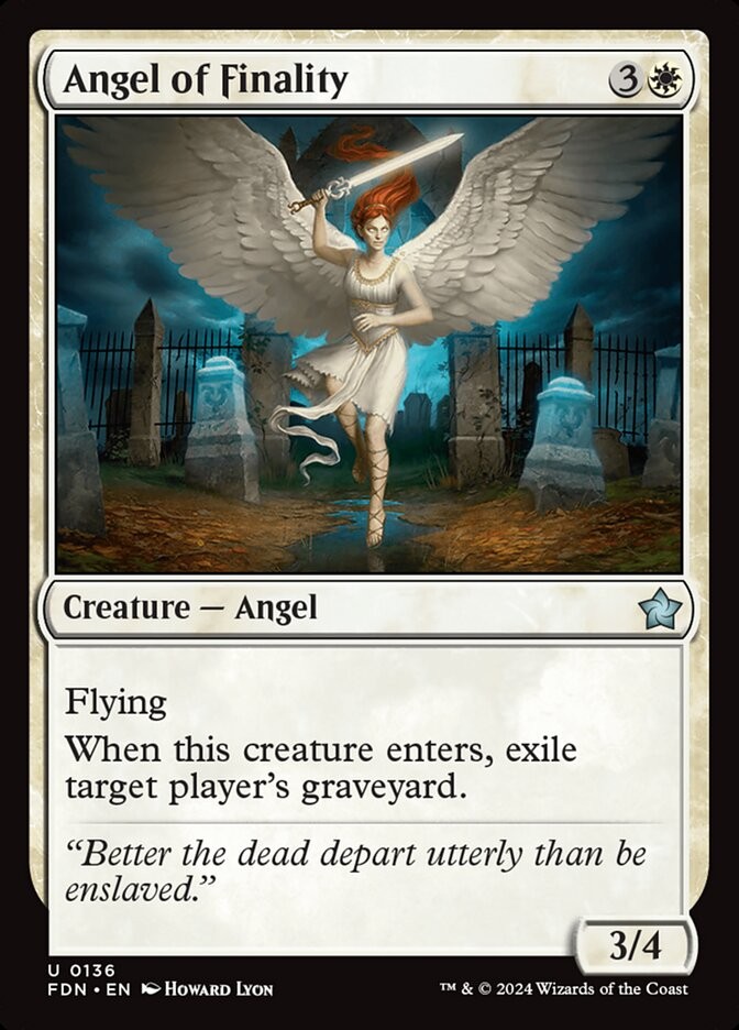Angel of Finality 136 U FDN MTG NM